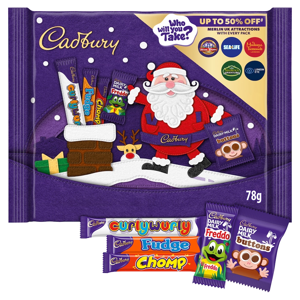 image 1 of Cadbury Small Xmas Selection Box 78G