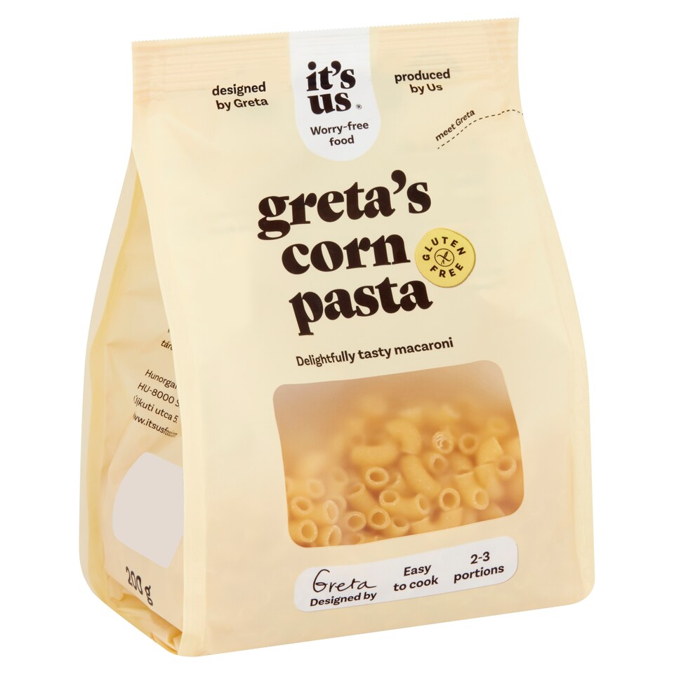 It's Us Szarvacska gluténmentes kukorica száraztészta 200 g  1. kép