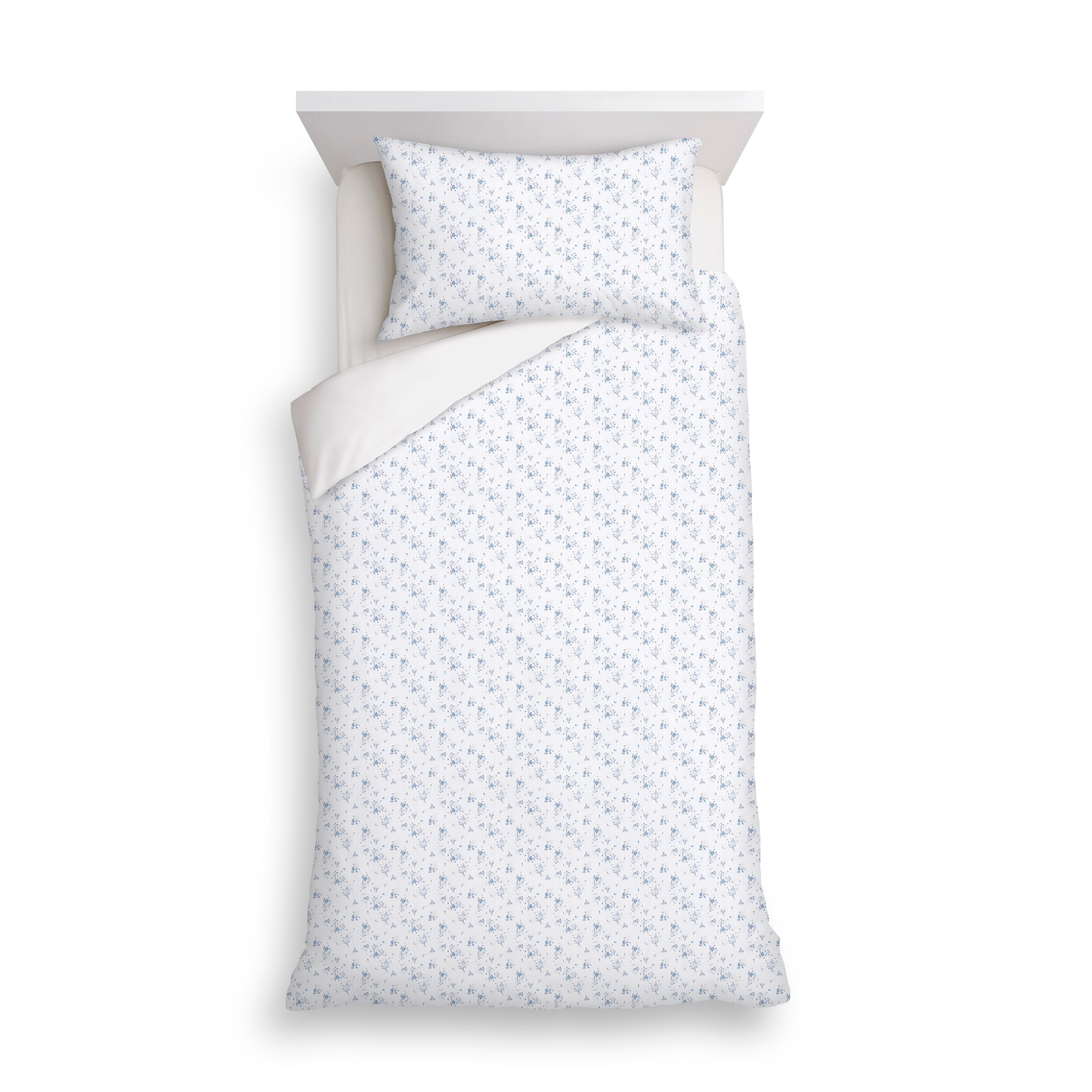 F&F Home Nordic Ditsy Floral Crinkle Duvet Cover Set Single
