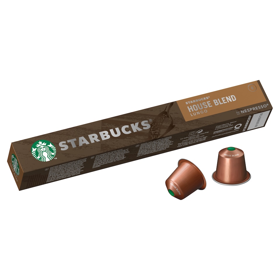 image 1 of Starbucks by Nespresso House Blend Lungo Coffee Pods x10 57g