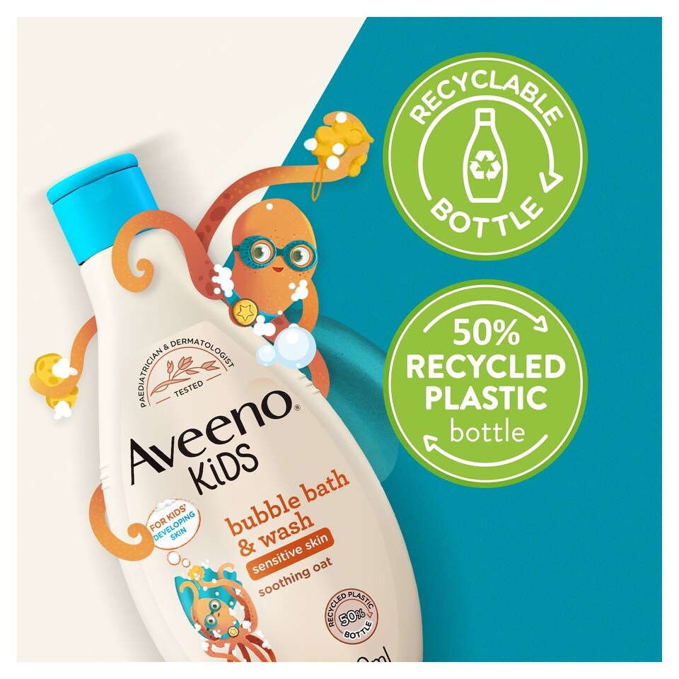 image 1 of Aveeno Kids Bubble Bath & Wash 400ml