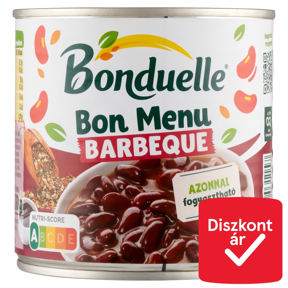 Bonduelle Bon Menu Barbeque vörösbab barbeque mártásban 430 g  1. kép