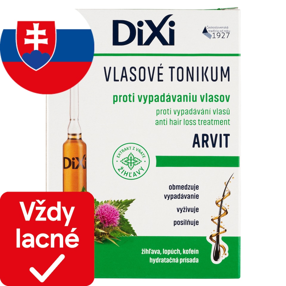 obrázok 1 z Dixi Arvit vlasové tonikum proti vypadávániu vlasov 7 x 10 ml