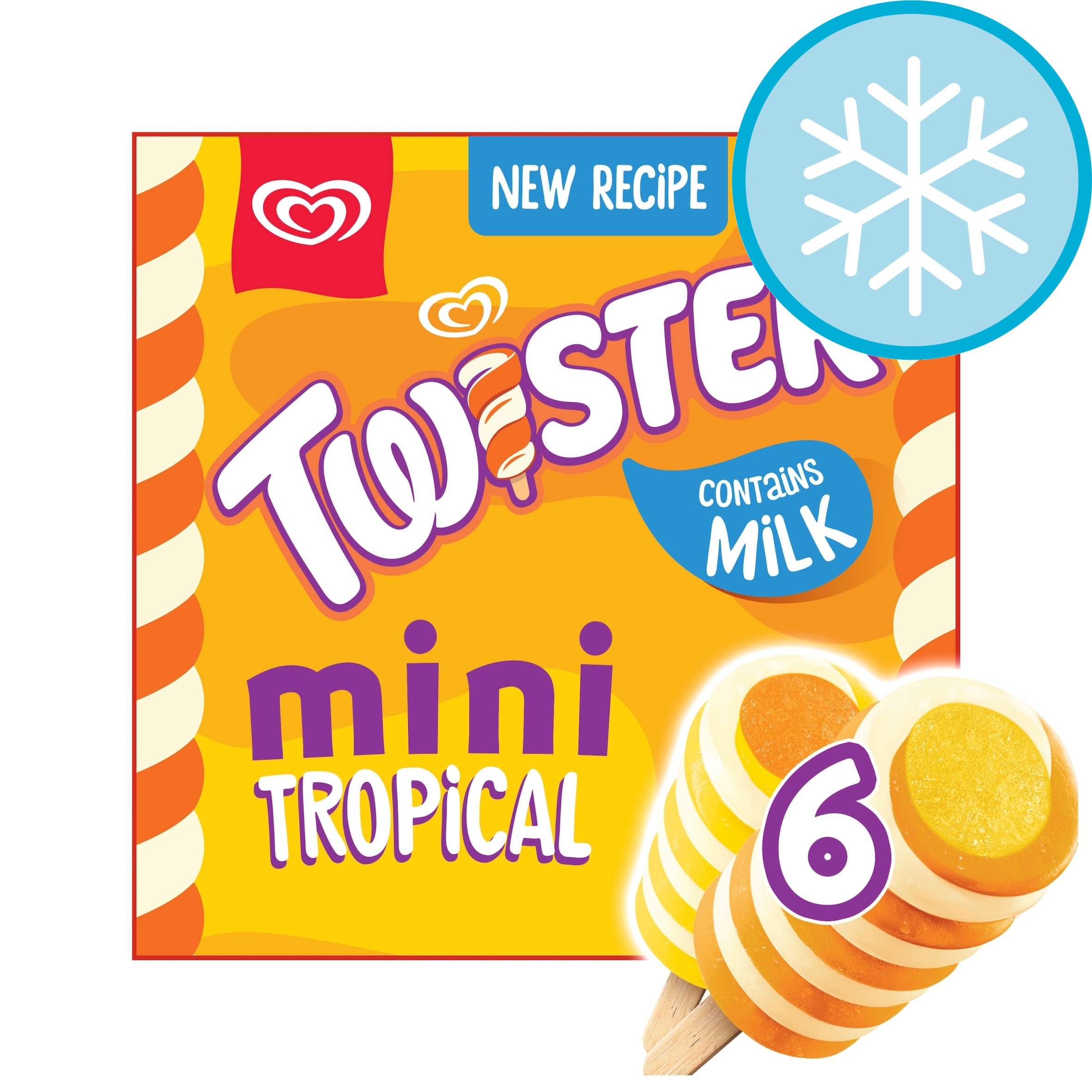 Twister Mini Tropical Ice Cream Lollies 6 x 50ml