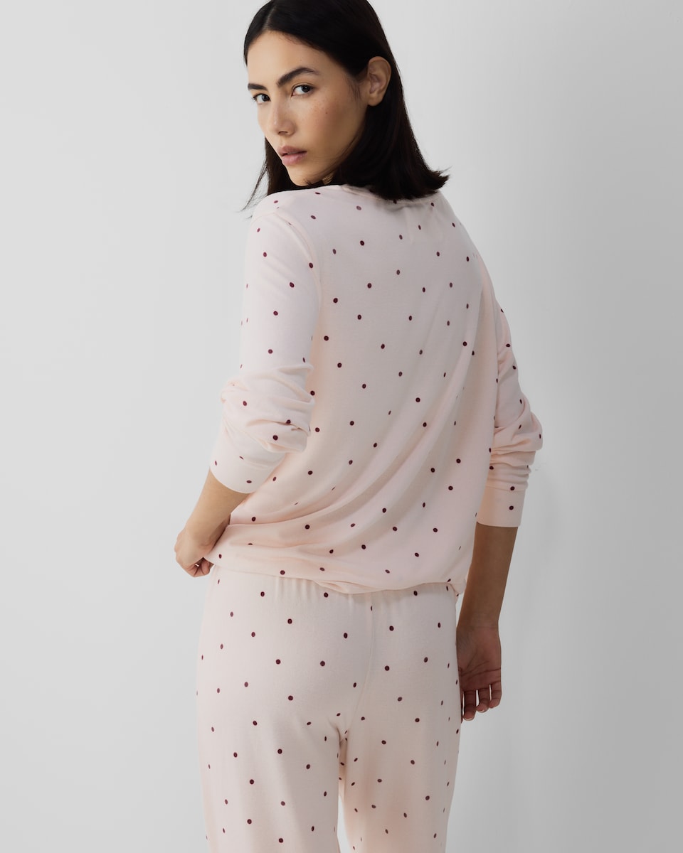 image 1 of F&F Polka Dot Pyjama Set in Multi Pink