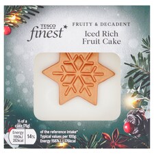 Tesco Finest Iced Rich Fruit Cake 150G