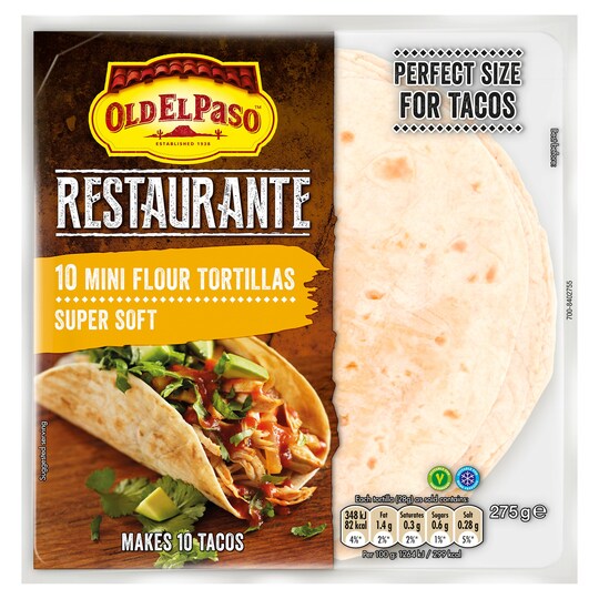 Old El Paso Mini FLR Tortillas x10 145g Tesco Groceries