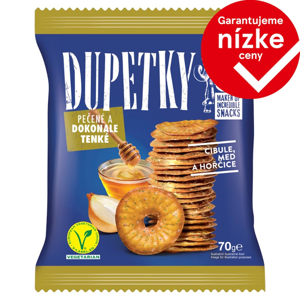 Dupetky Pretzels with Onion Flavour, Honey and Mustard 70 g