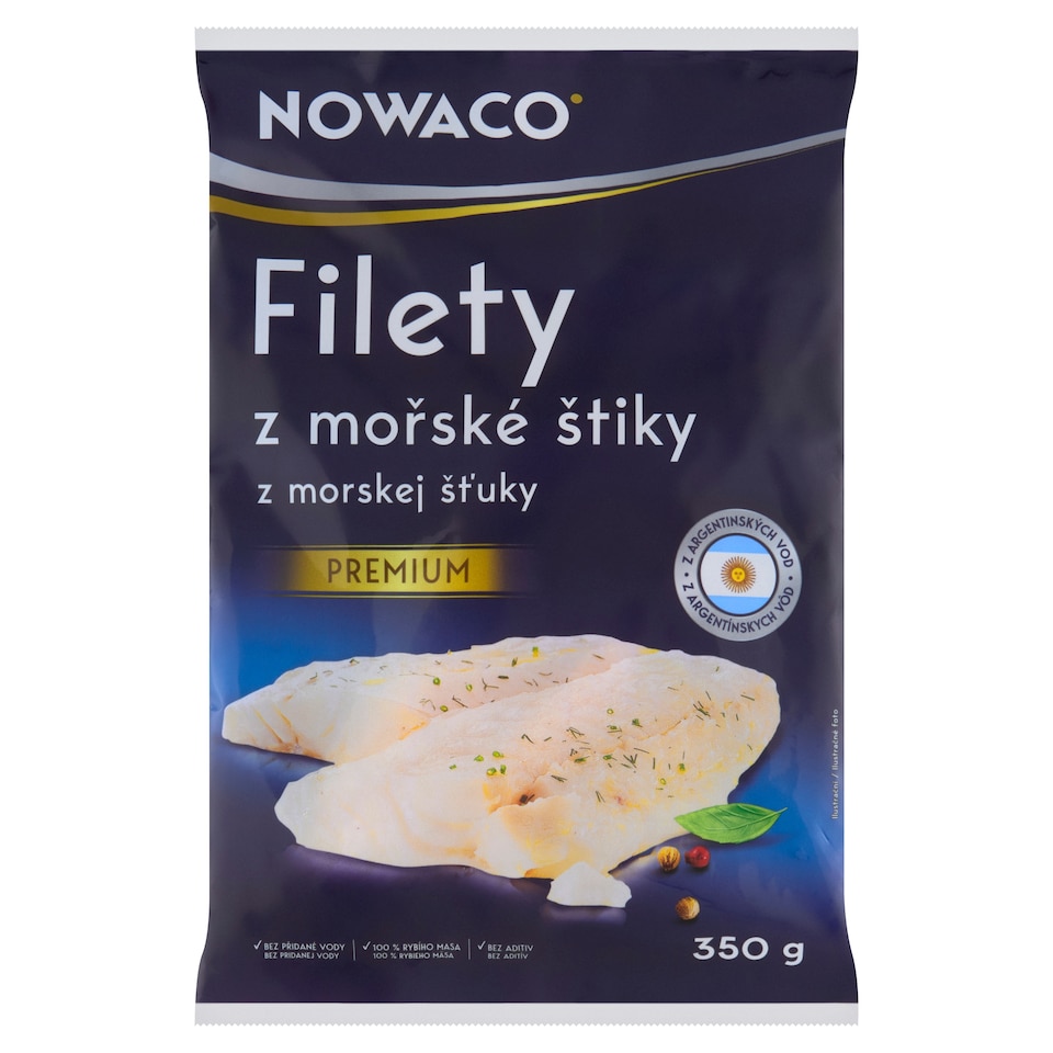 Obrázek 1 pro produkt Nowaco Premium filety z mořské štiky 350g