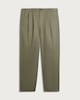 image 4 of The F&F Edit Cotton Rich Double Pleated Chino Trousers in Khaki