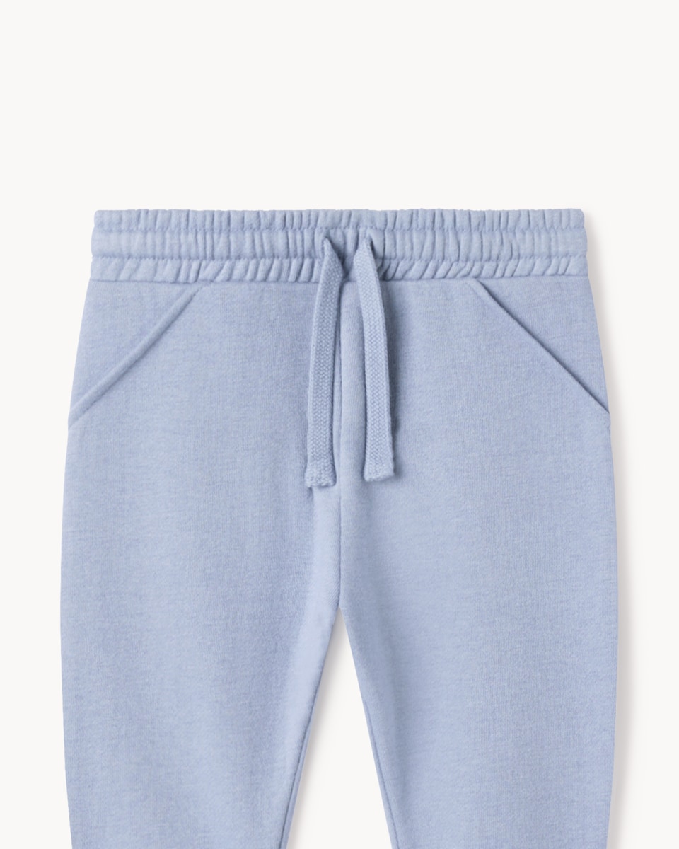 image 1 of F&F Baby 3-Pack Cotton Rich Cuffed Joggers in Blue