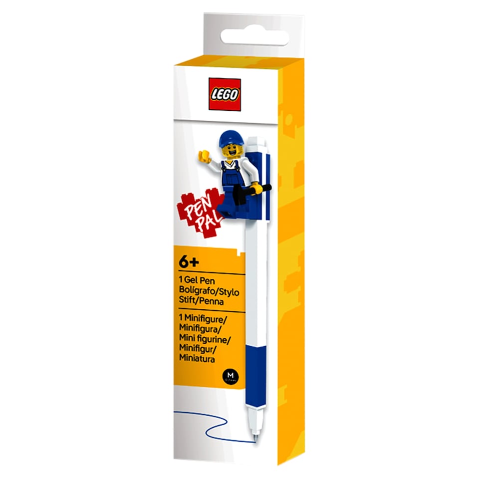 image 1 of Lego 2.0 Blue Gel Pen with Minifigure