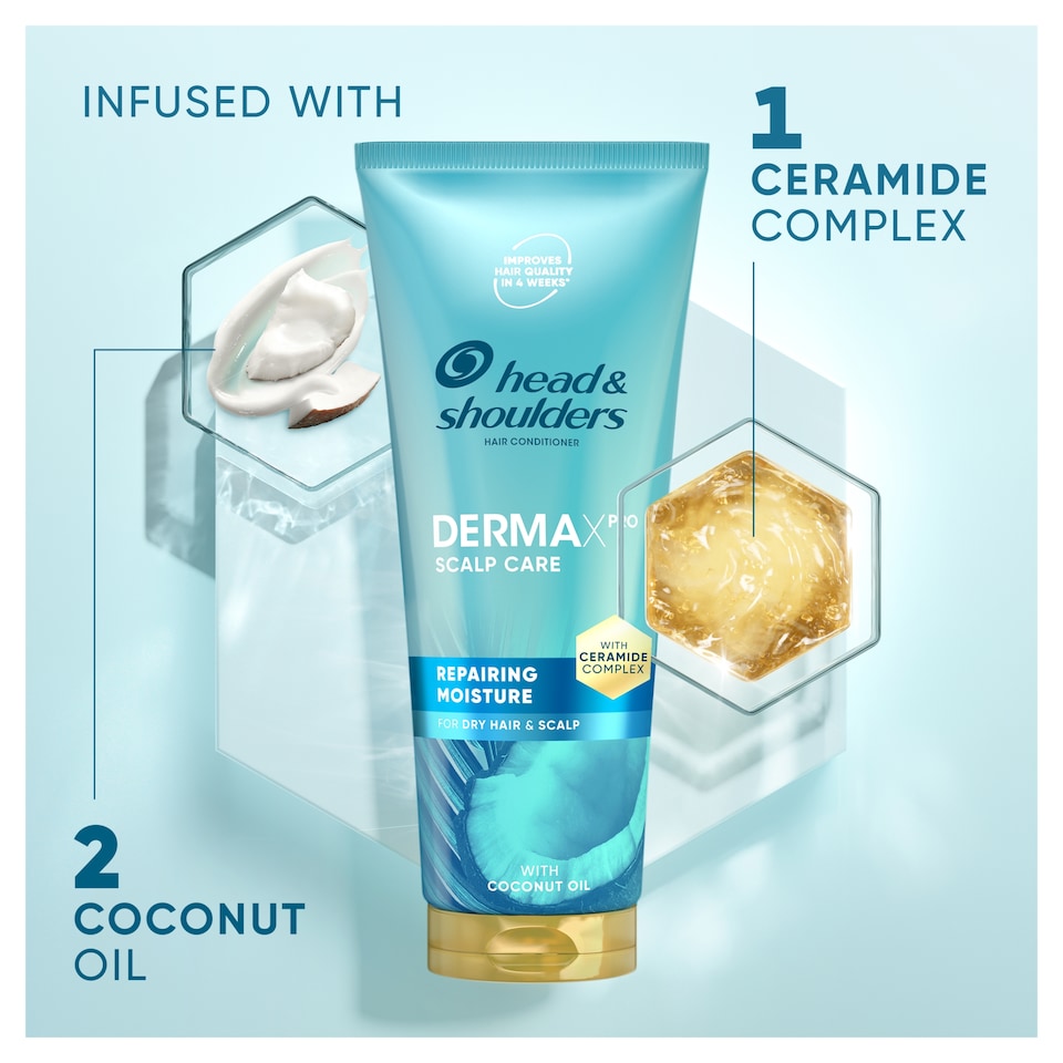 image 1 of Head & Shoulders DermaXpro Repairing Moisture Conditioner with Coconut Oil 220ml