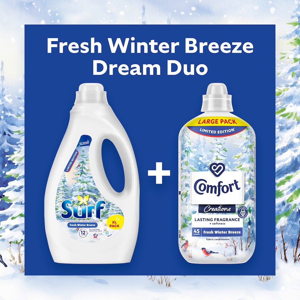 image 1 of Surf Fresh Winter Breeze Liquid Laundry Detergent 44 Washes 1.188L
