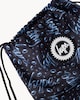 image 2 of Hype Printed Drawstring Bag in Navy