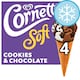 image 1 of Cornetto Soft Cookie & Chocolate Ice Cream Cones 4x140ml