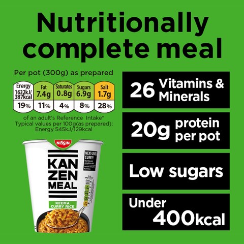 Pot Rice Tesco Nissin Kanzen Meal Keema Curry Nutritionally Complete Instant Rice Pot ...