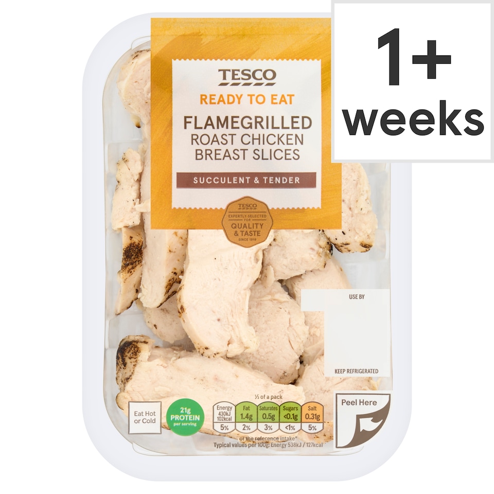 Tesco Flamegrilled Roast Chicken Slices 160g