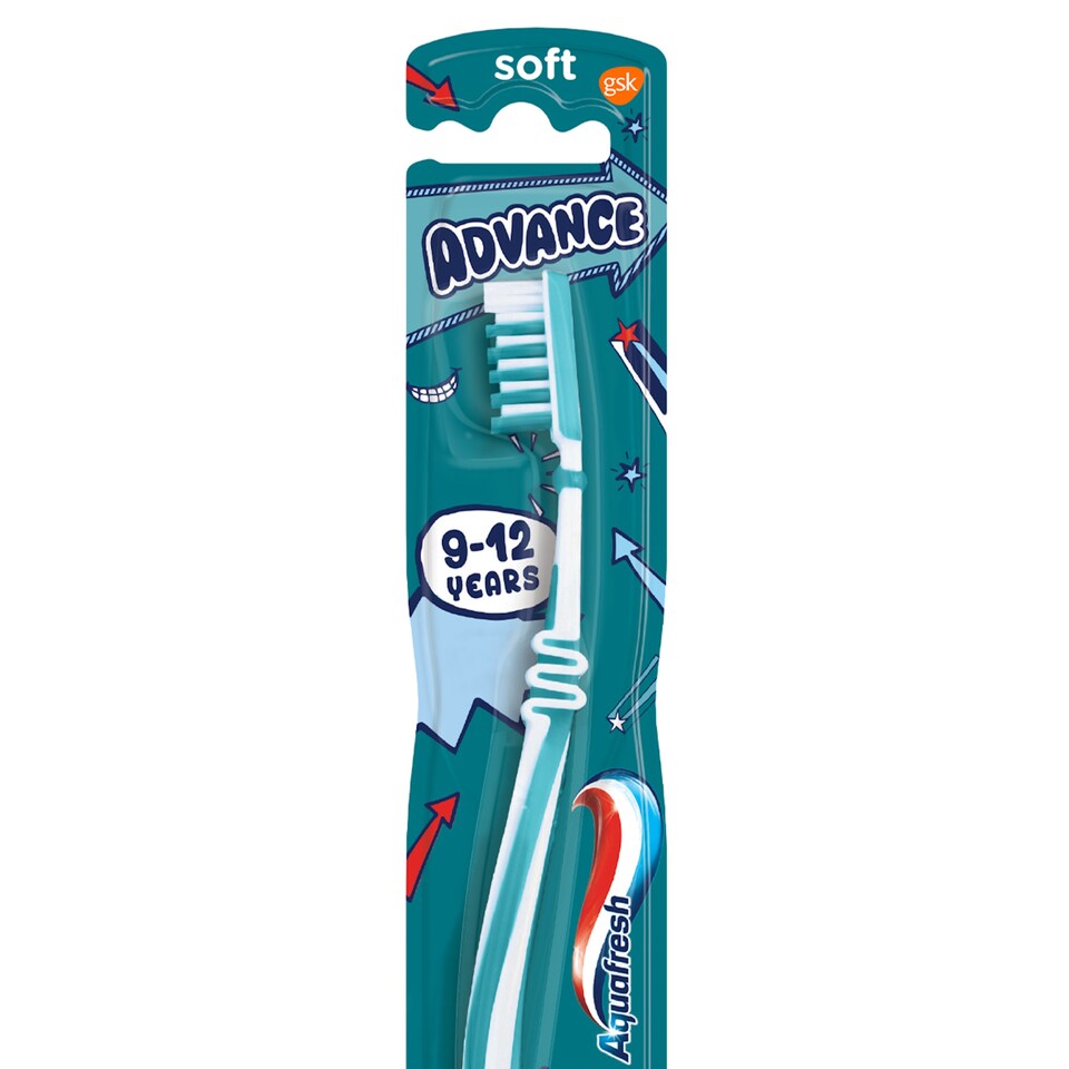 image 1 of Aquafresh 9-12Yr Advance Kids Toothbrush