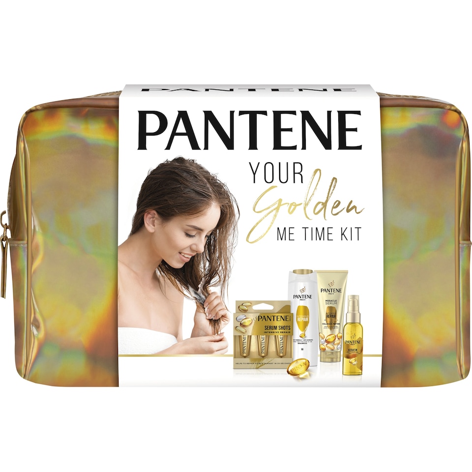 Pantene Ajándékcsomag Intensive Repair Samponnal, Balzsammal, Hajon Hagyható Olajjal És 3 Ampullával