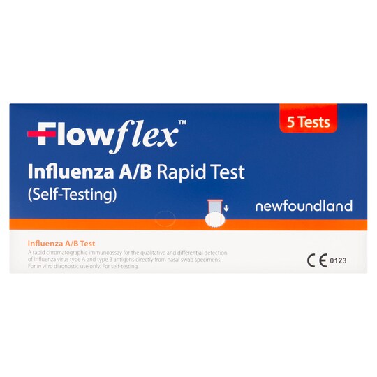 Flowflex Influenza A/B Rapid Test 5 Pack Tesco Groceries
