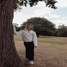 F&F x Samantha Faiers Knitted Flared Trousers in Black