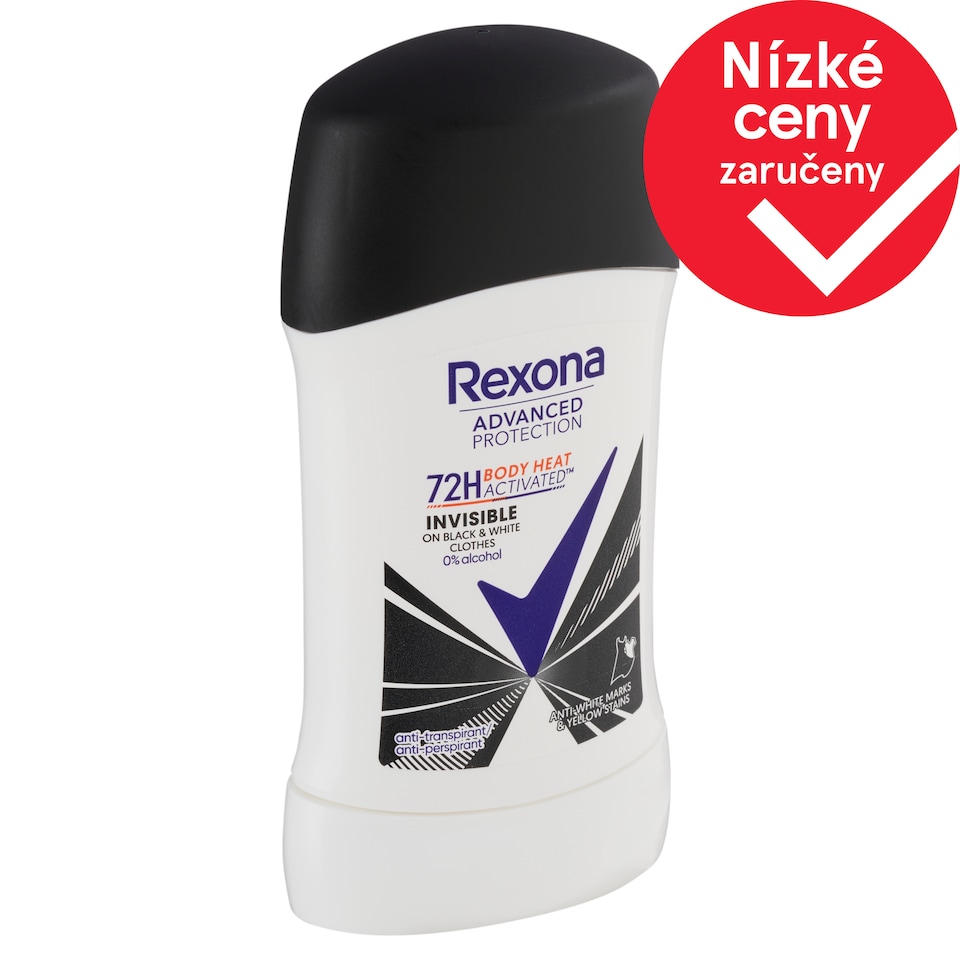 Rexona Advanced Protection Invisible on Black & White Clothes Antiperspirant Stick 50ml