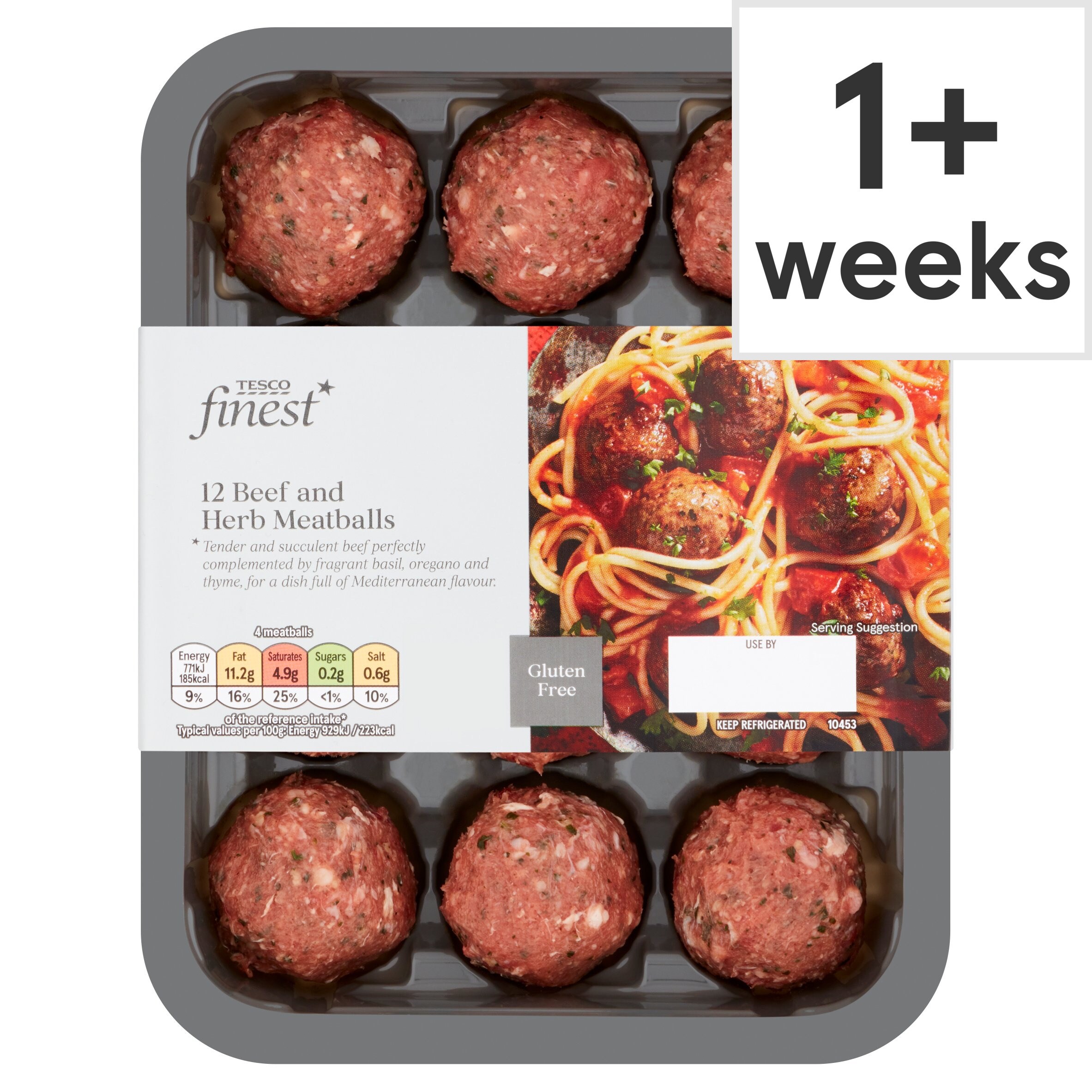 Tesco Finest 12 Beef \u0026 Herb Meatballs 