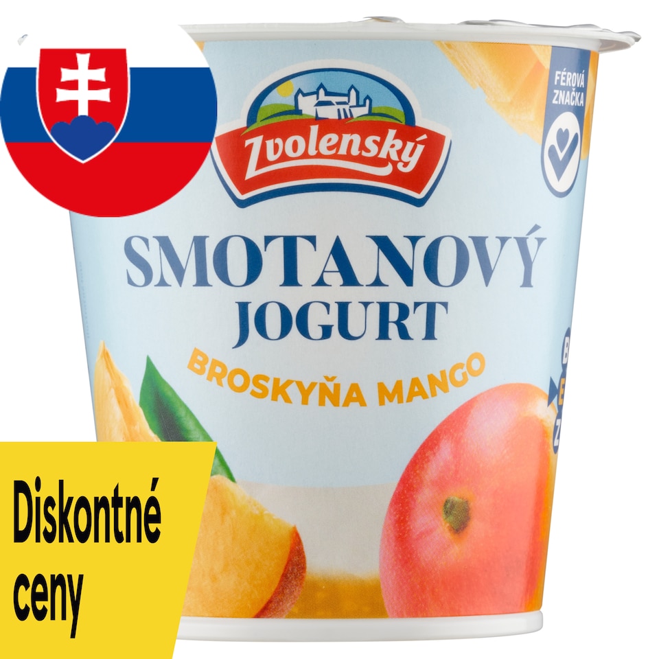 obrázok 1 z Zvolenský Smotanový jogurt broskyňa-mango 145 g