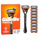 image 1 of Gillette Fusion 5 Value Pack Mens Razor + 10 Blade Refills