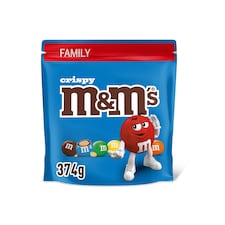 M&M's Crispy Milk Chocolate Family Pouch Bag 374g