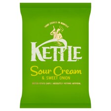 Kettle Sour Cream & Sweet Onion Potato Chips 130G