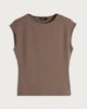 image 4 of F&F Polyamide Sleeveless Top in Chocolate
