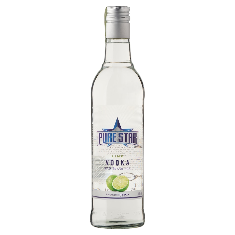 Pure Star Flavored Vodka with Lime Flavor 500 ml
