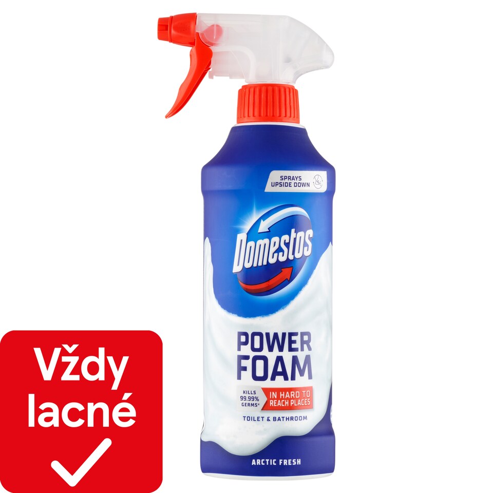 image 1 of Domestos Power Foam Arctic Fresh Toilet & Bathroom Cleaning Foam 435 ml