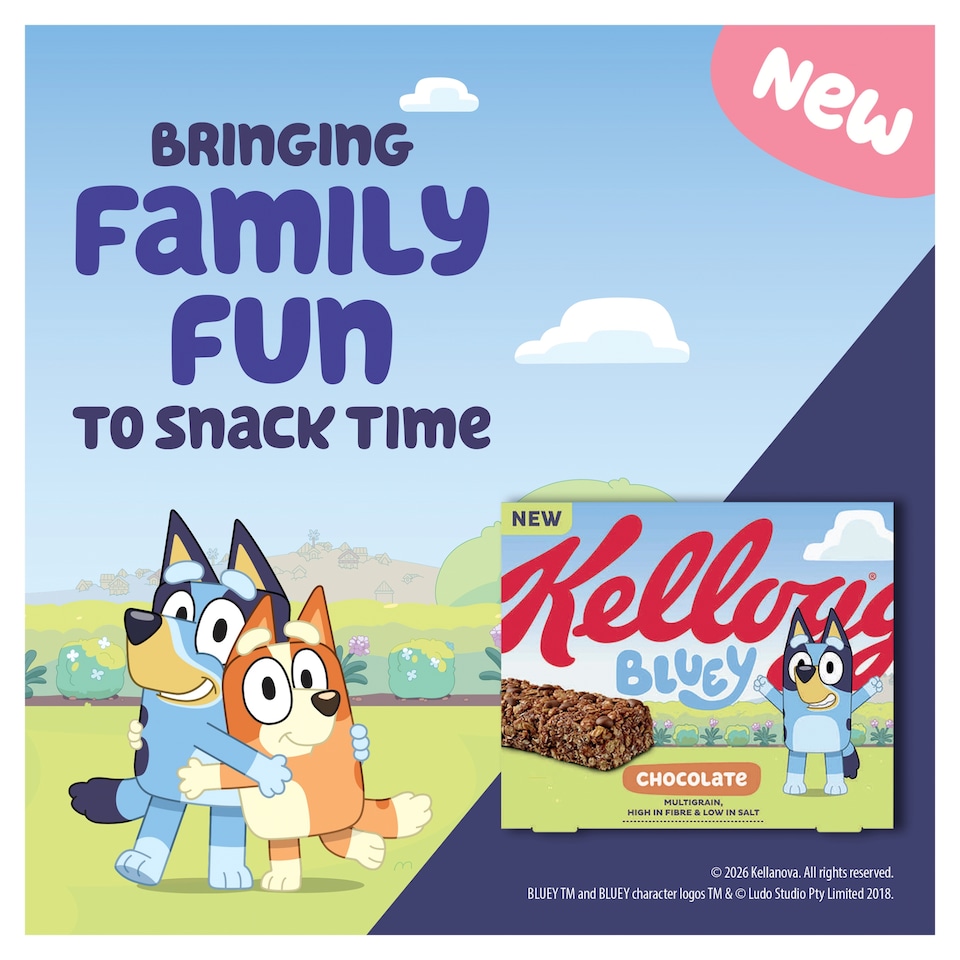 image 1 of Kellogg's Bluey Chocolate Flavour 4x25g
