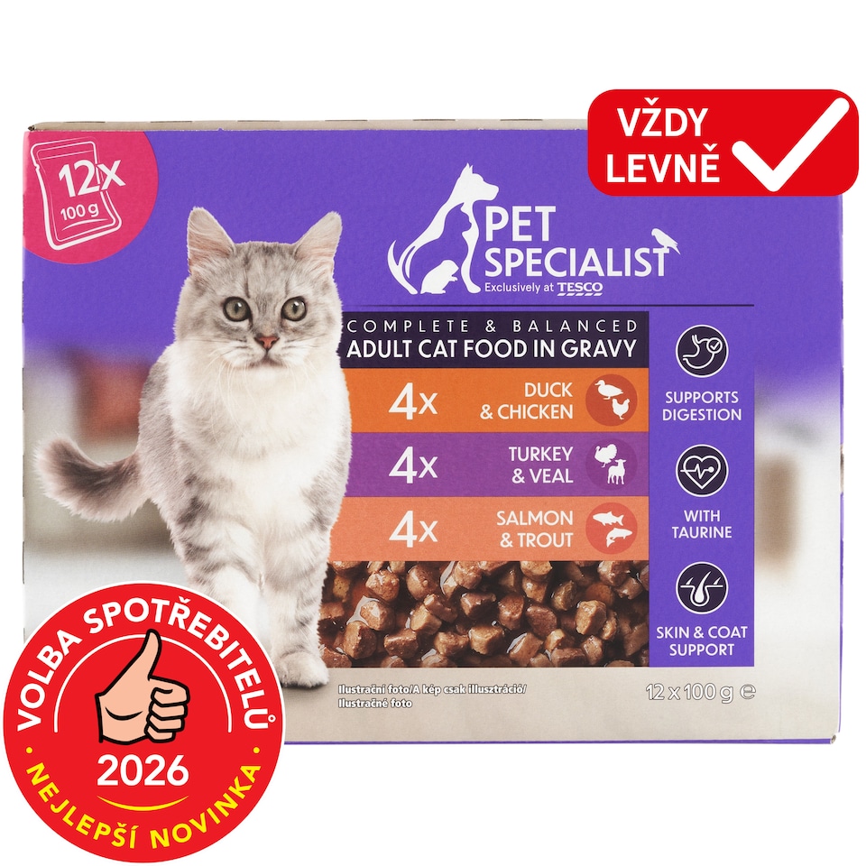 Pet Specialist Chunks in Gravy 12 x 100g (1200g)