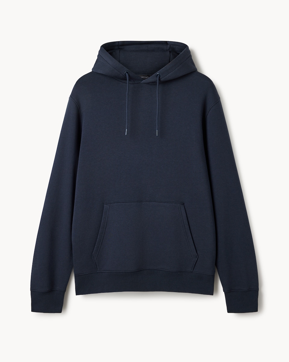 image 1 of F&F Active EVERYHOUR Cotton Rich Hoodie in Navy