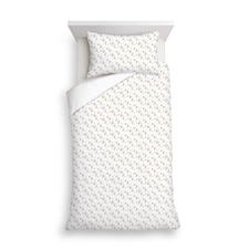 F&F Home Golden Ditsy Floral Crinkle Duvet Set Single