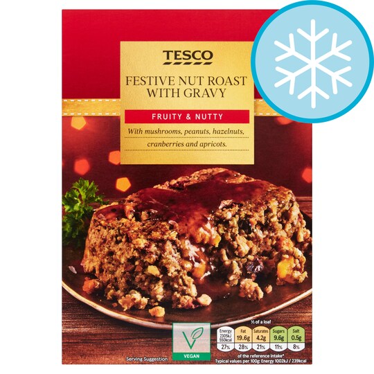 Tesco Festive Nut Roast & Gravy 460G Tesco Groceries