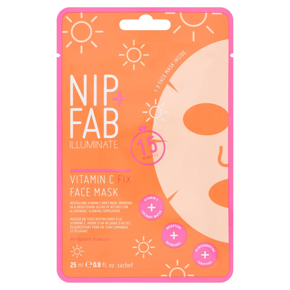 Nip Plus Fab Vitamin C Fix Illuminate Face Mask 25Ml