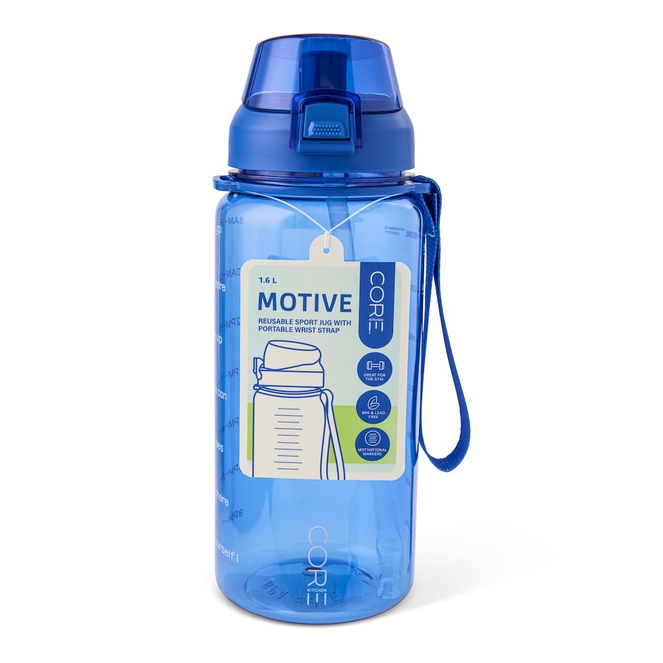 image 1 of Core Kitchen Blue Motive Drinking Water Bottle 1.6L
