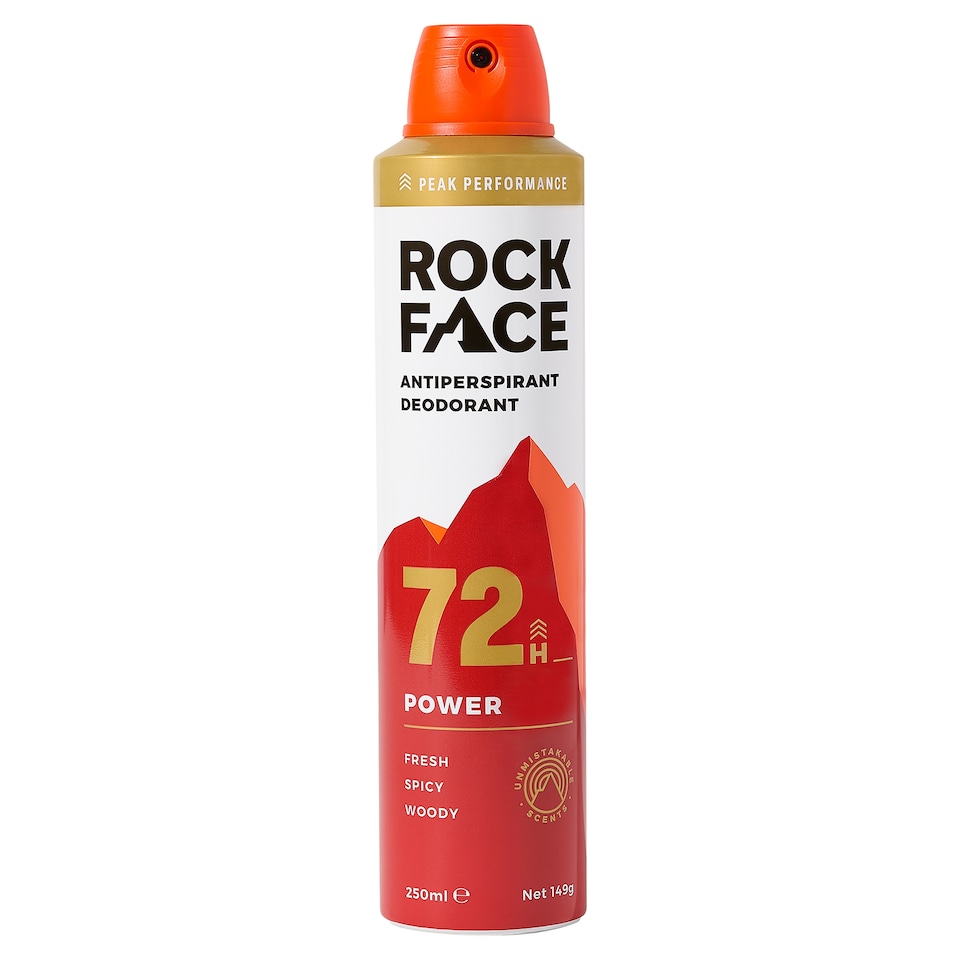 Rock Face Power Fresh Spicy Woody 72 hour ANTI-PERSPIRANT DEODORANT 250ml