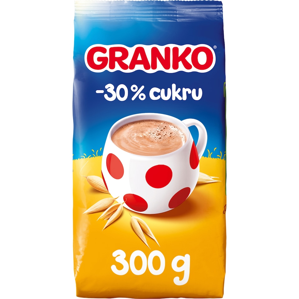 GRANKO -30 % cukru Instantný kakaový nápoj s ovsom 300 g