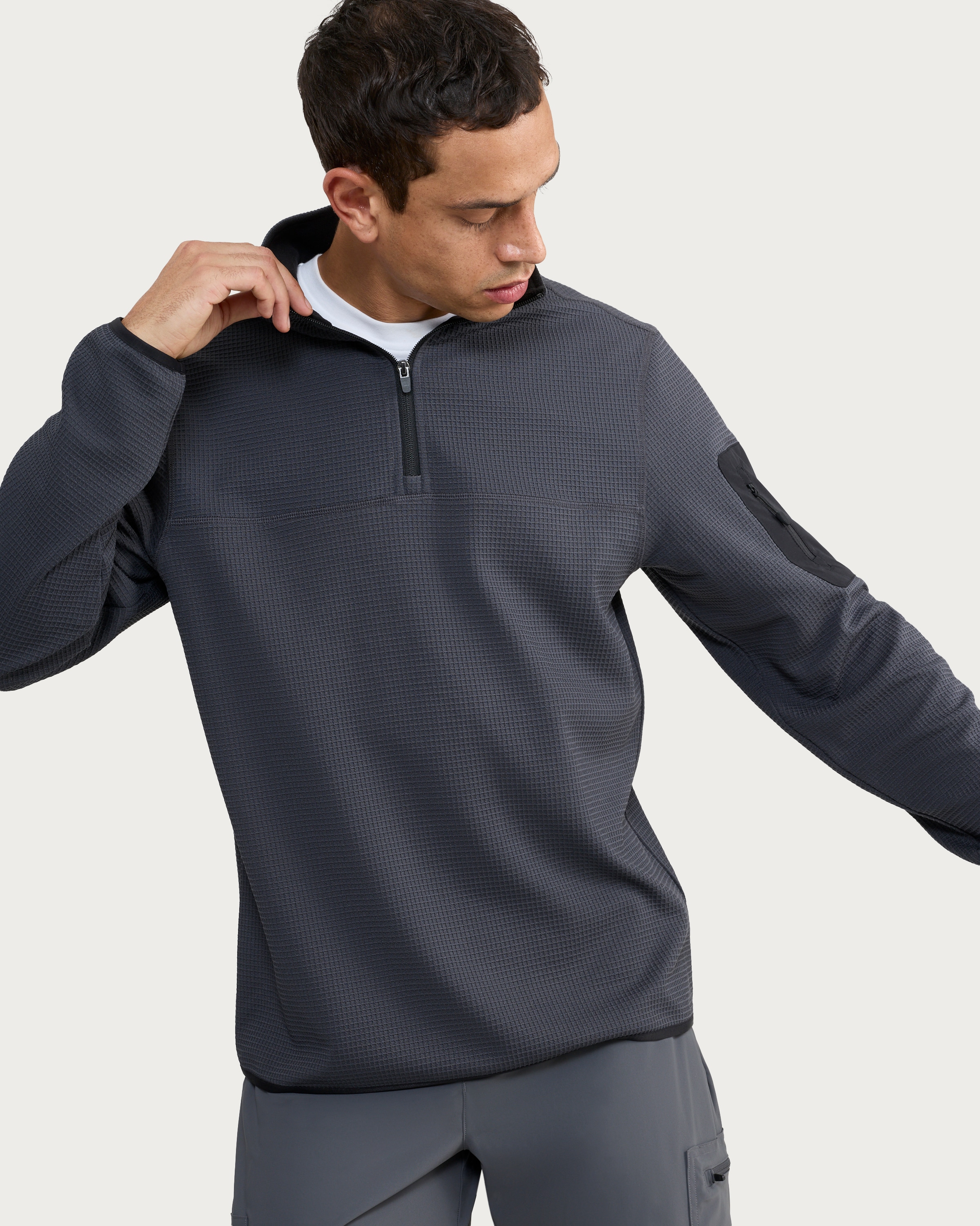 新品未使用【trunc88】Fleek Sweat Tops F&F Active TECHSPORT Half Zip Regular Fit Sweatshirt in Grey