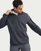 image 1 of F&F Active TECHSPORT Regular Fit Half Zip Sweatshirt in Grey