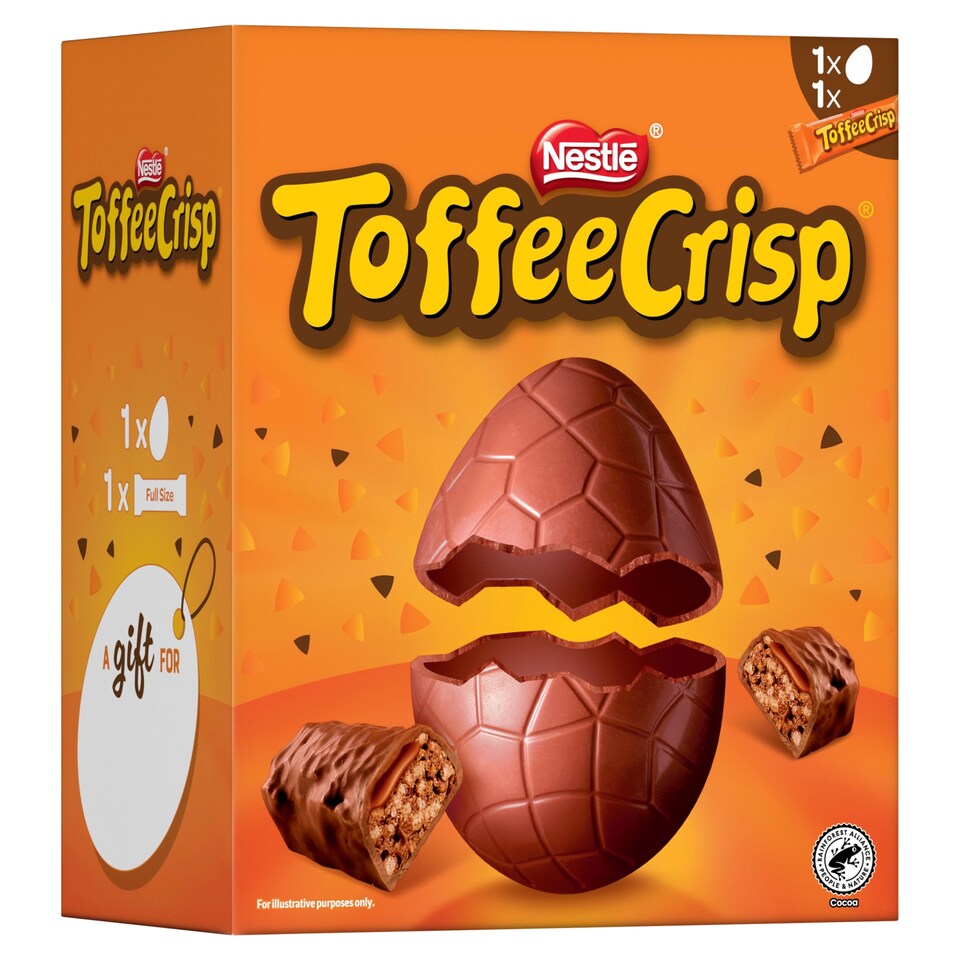 image 1 of Toffee Crisp Milk Chocolate Easter Egg 188G