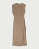 image 4 of F&F Textured Sleeveless Maxi Dress in Tan