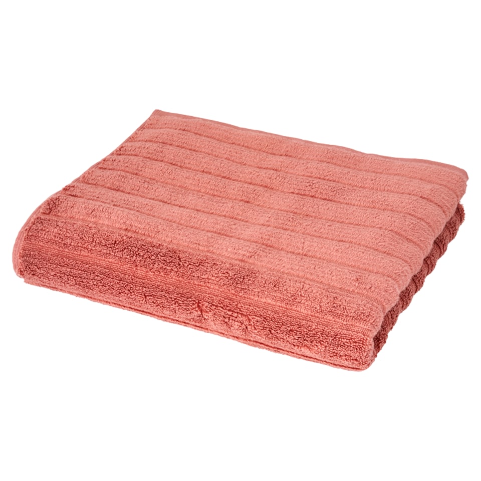 F&F Home Clay Pink Ribbed Hand Towel