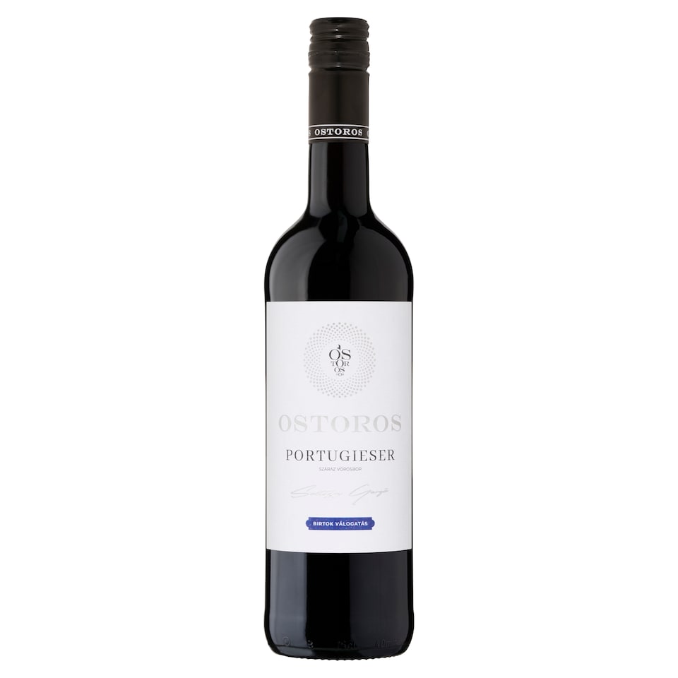 Ostorosbor Felső-Magyarországi Portugieser száraz vörösbor 11,5% 750 ml 1. kép